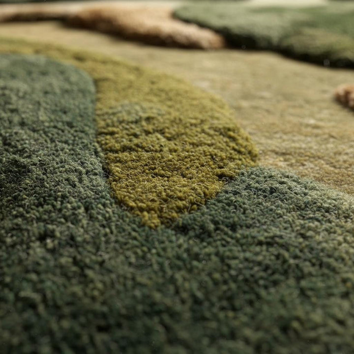 Translation missing: en.3D Textured Wool Rug: Hand-Tufted Earthy Landscape Carpet