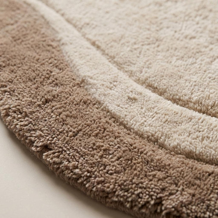 Translation missing: es.Abstract Hand Tufted Wool Rug, Sculpted Organic Beige Rug for Minimalist Modern Interiors __etsy:8074294639