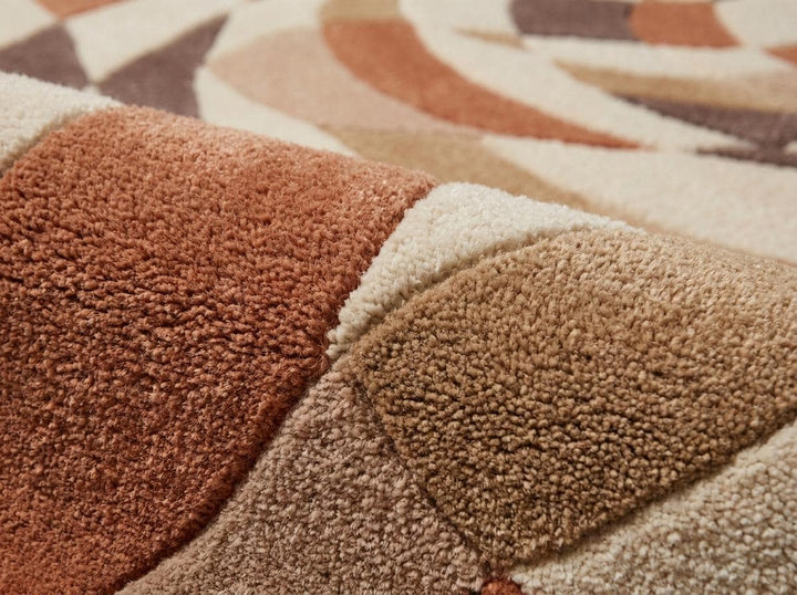 Translation missing: es.Abstract Hand Tufted Wool Rug for Living Room, Modern Geometric Area Rug, Neutral Contemporary Decor __etsy:8000463382