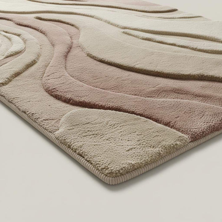Translation missing: es.Abstract Neutral Runner Rug, Modern Hand Tufted Carpet for Kitchen Hallway
