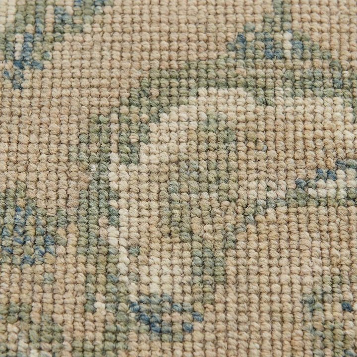 Translation missing: es.Beige Sage Floral Vine Pattern Hand Knotted Area Rug