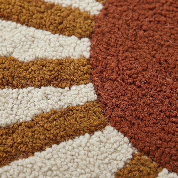 Translation missing: es.Boho Sun Rug: Cream &amp; Terracotta Sunrise Tufted Accent Carpet