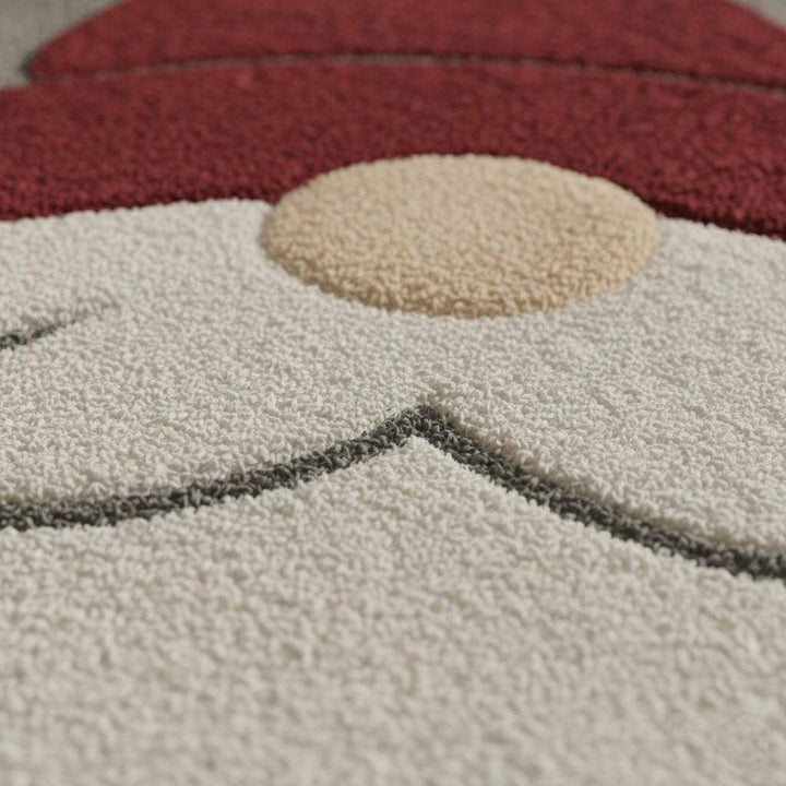 Translation missing: en.Hand-tufted Christmas Gnome Rug with plush texture and Santa gnome design, 4x6 feet festive area rug for cozy holiday decor