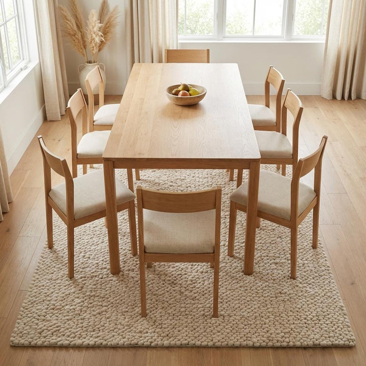 Translation missing: es.Chunky Knit Wool Rug, Thick Textured Neutral Area Rug, Handmade Ivory Loop Rug, Cozy Minimalist Scandinavian Floor Rug, Soft Nursery Rug