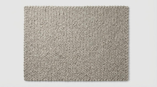 Translation missing: es.Chunky loop rug with thick, plush ivory texture for cozy modern living rooms