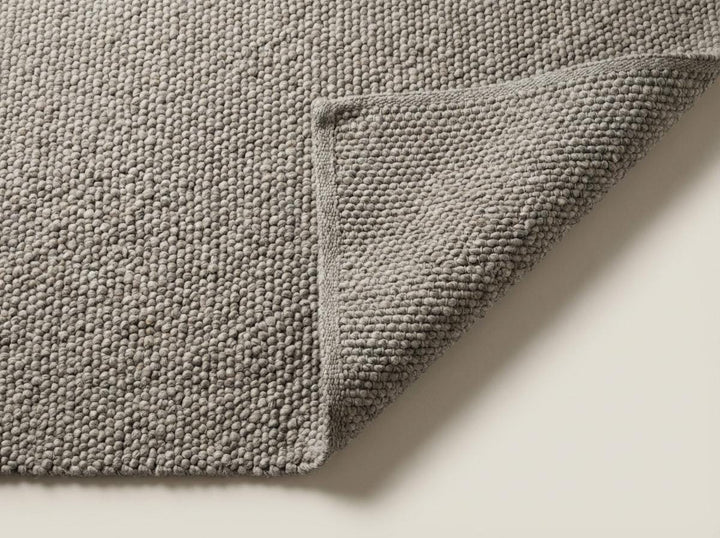 Translation missing: es.Chunky Loop Textured Neutral Area Rug, Cozy Scandinavian Style Thick Yarn Rug, Minimalist Organic Living Room Rug