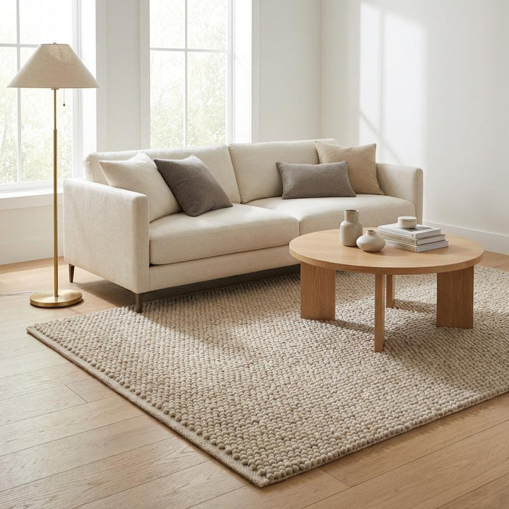 Translation missing: es.Chunky Loop Textured Neutral Area Rug – Modern Organic Cozy Floor Accent