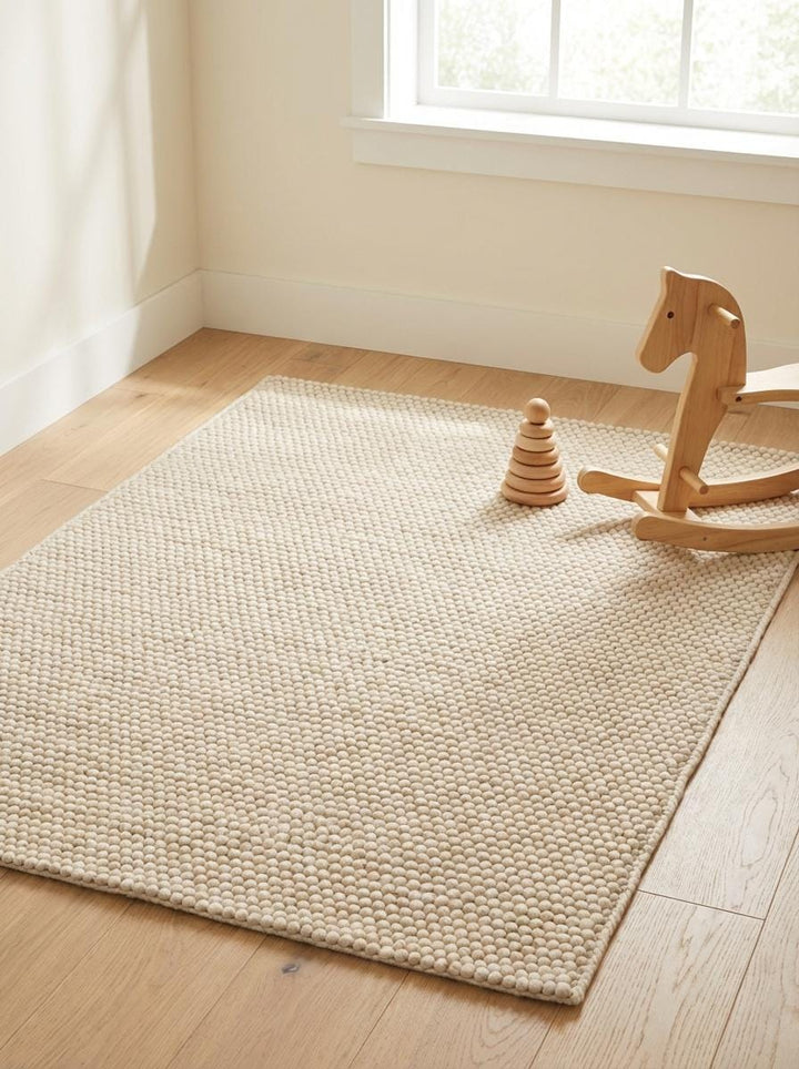 Translation missing: en.Neutral cream rug texture designed for cozy living spaces and bedrooms