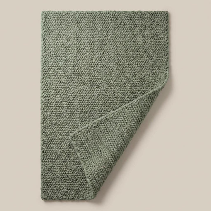 Translation missing: en.Chunky Loop Textured Sage Green Rug, Thick Cozy Minimalist Organic Area Rug