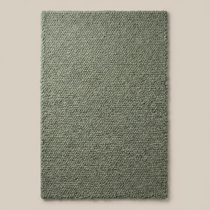 Translation missing: en.Chunky Loop Textured Sage Green Rug, Thick Cozy Minimalist Organic Area Rug
