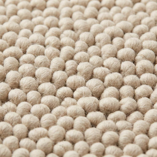 Translation missing: es.Chunky Wool Rug Neutral Beige Handmade Area Rug Cozy Textured Carpet Soft Boho Home Decor