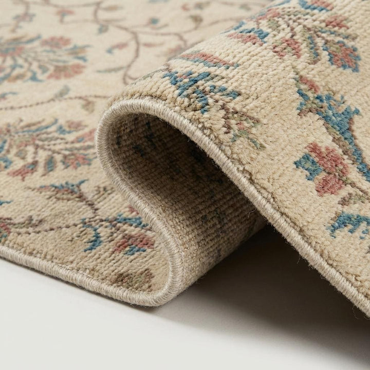 Translation missing: es.Floral Hand Knotted Runner Rug for Kitchen Hallway