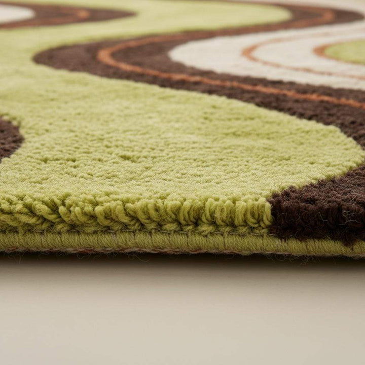 Translation missing: es.Funky Wavy Shag Rug, Mid Century Modern Statement Rug