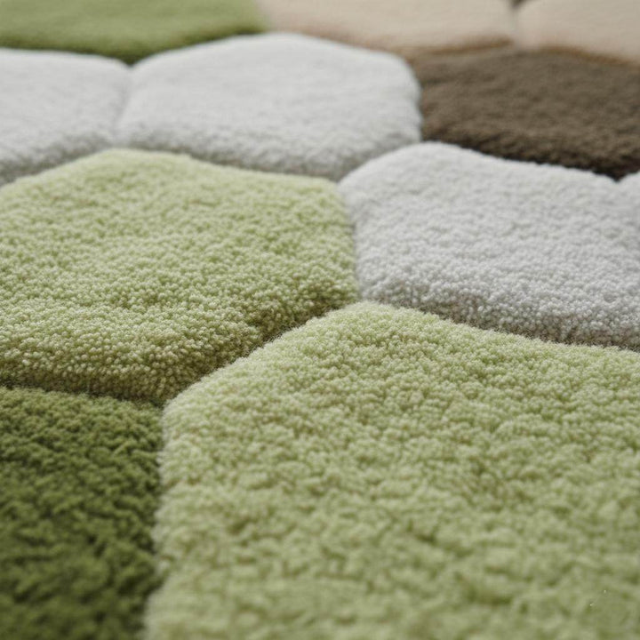 Translation missing: en.Hand-Tufted Wool Area Rug: Irregular Earth Tones Sculpted Carpet Teppich