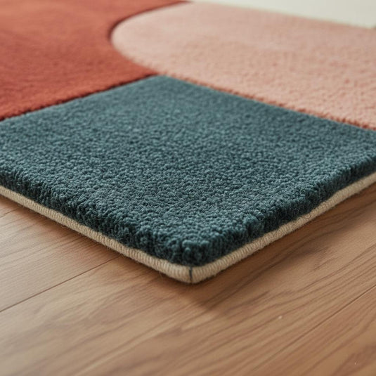 Translation missing: en.Hand-Tufted Wool Area Rug: Modern Abstract Organic Shapes Teppich