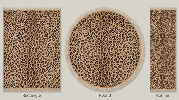 Translation missing: es.Hand Knotted Leopard Print Wool Area Rug for Living Room Decor