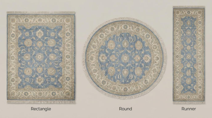 Translation missing: es.Rectangle hand knotted rug suitable for living room, bedroom, or runner hallway styling options __etsy:8030552413