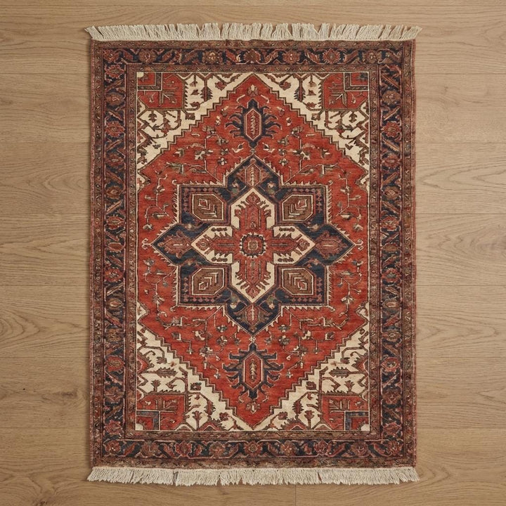 Translation missing: es.Hand Knotted Persian Medallion Wool Area Rug