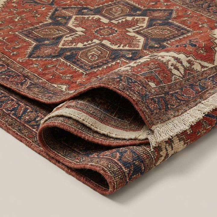 Translation missing: es.Hand Knotted Persian Medallion Wool Area Rug