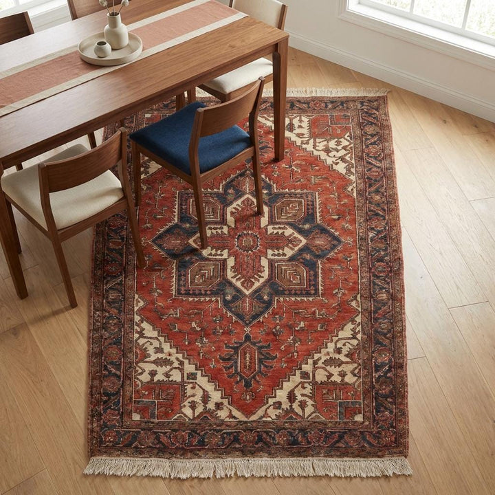 Translation missing: es.Hand Knotted Persian Medallion Wool Area Rug