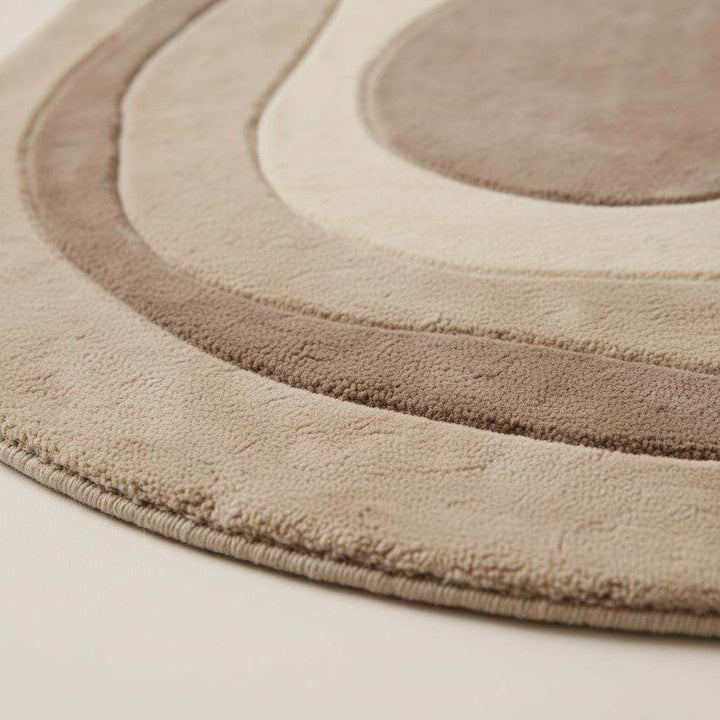 Translation missing: es.Hand Tufted Wool Rug, Irregular Organic Neutral Scandinavian Decor