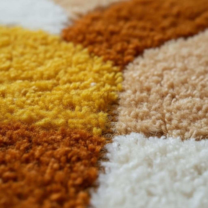 Translation missing: en.Handmade Tufted Shag Rug: Retro 70s Boho Wavy Design