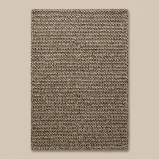 Translation missing: es.Neutral chunky wool rug floor decor perfect for Scandinavian style living room or bedroom interior