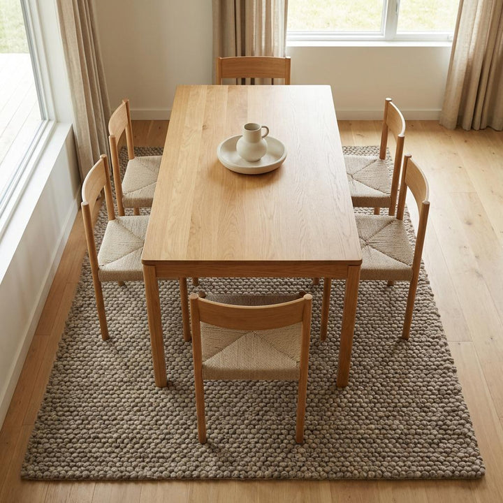 Translation missing: es.Handmade Chunky Knit Wool Rug | Neutral Texture