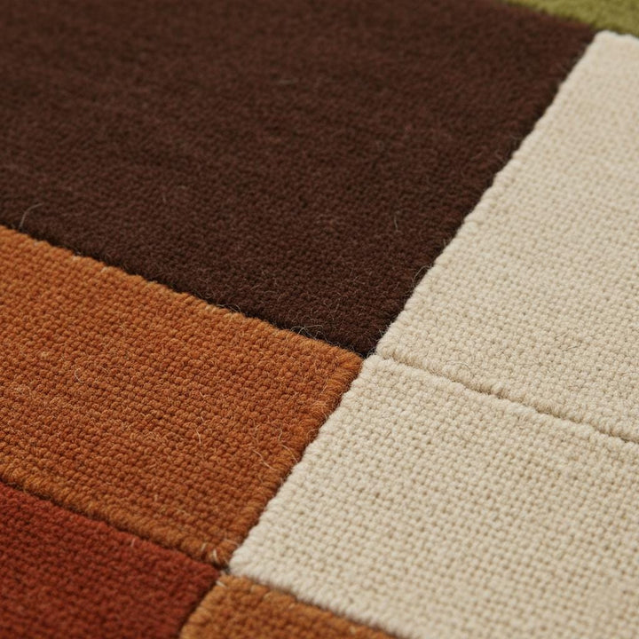 Translation missing: en.Handmade Wool Area Rug | Mid Century Modern Color Block Carpet