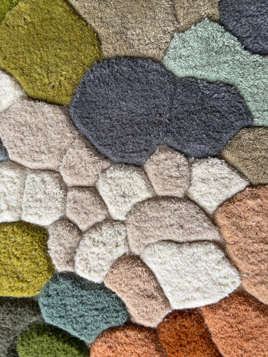 Translation missing: en.Handmade Wool Tufted Moss Rug: Nature-Inspired Forest Floor Carpet