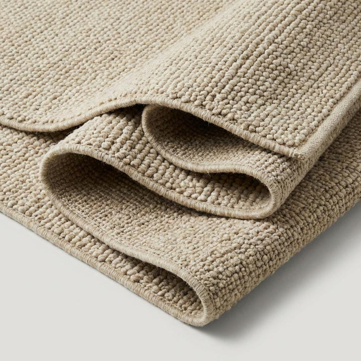Translation missing: es.Handwoven Chunky Wool Rug – Neutral Farmhouse Texture