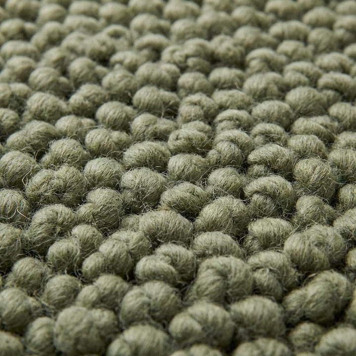 Translation missing: es.Handwoven Chunky Wool Rug, Sage Green Scandinavian Decor