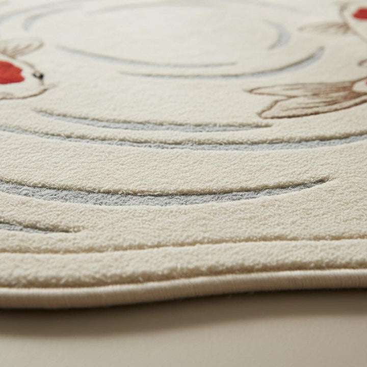Translation missing: es.Koi Fish Area Rug Zen Japandi Living Room Nursery Soft Decorative Carpet