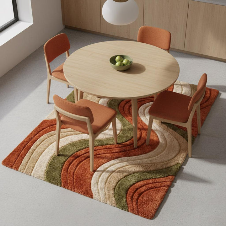 Translation missing: en.Hand-tufted artisan wool rug highlighting handcrafted finish and soft cushioned pile