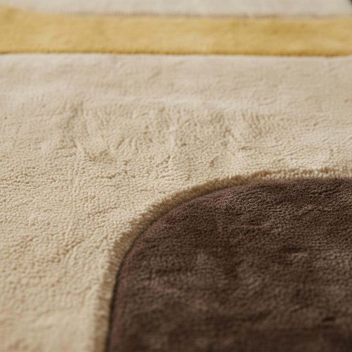 Translation missing: es.Mid Century Modern Geometric Area Rug, Retro Color Block Living Room Rug