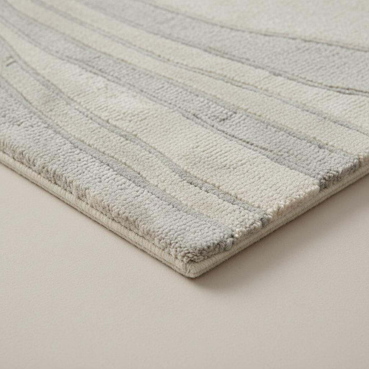 Translation missing: es.Minimalist Japandi Neutral Runner Rug with Soft Wave Design
