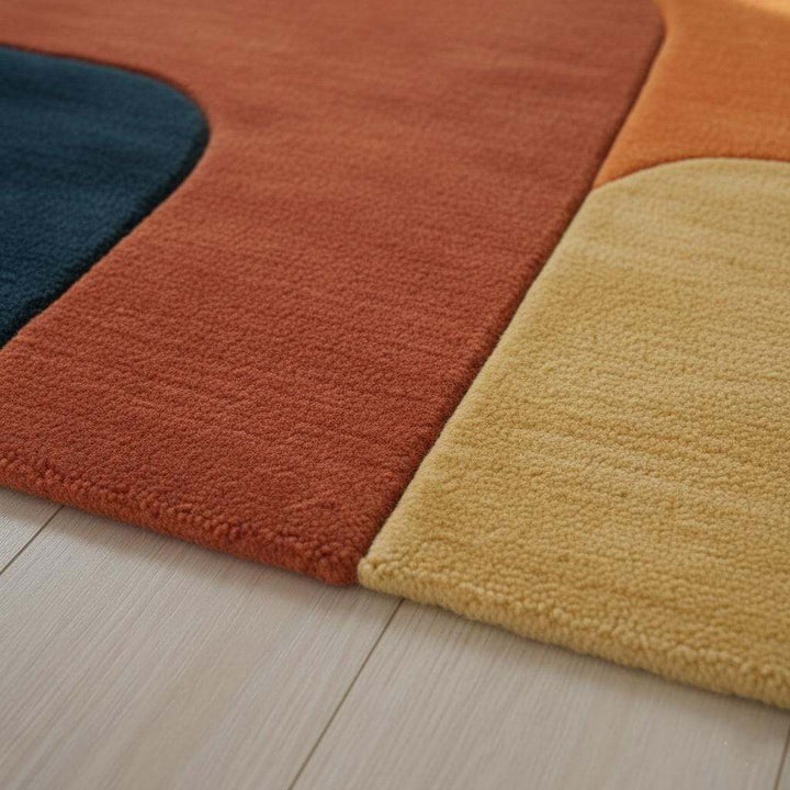 Translation missing: es.Modern Abstract Geometric Area Rug – Bold Colorful Statement Carpet for Living Room