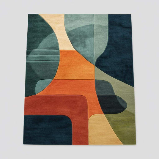 Translation missing: es.Modern Abstract Geometric Area Rug – Bold Colorful Statement Carpet for Living Room