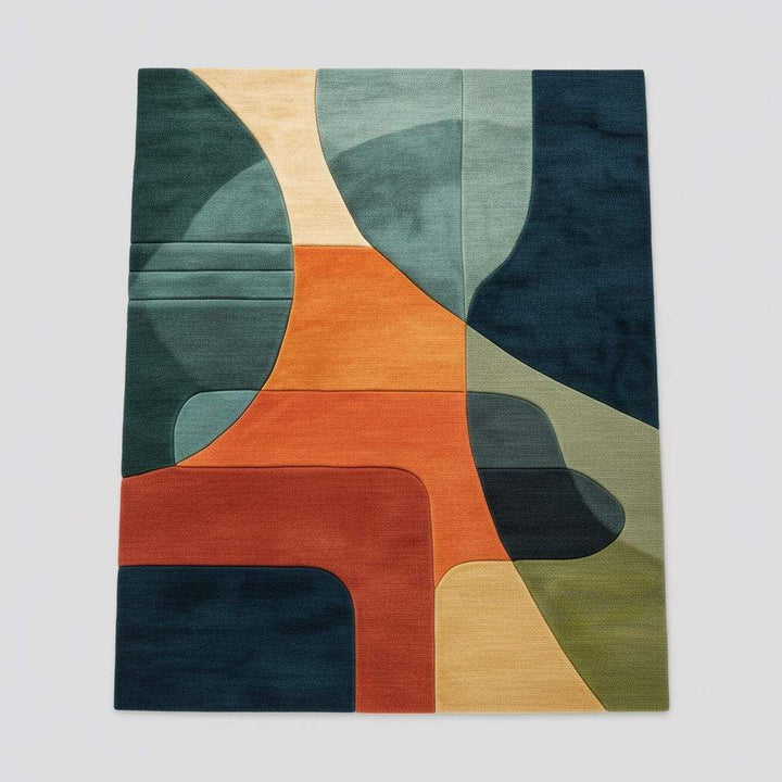 Translation missing: es.Modern Abstract Geometric Area Rug – Bold Colorful Statement Carpet for Living Room