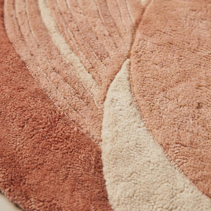 Translation missing: es.Modern Abstract Wool Rug, Handmade Organic Shape Area Rug for Bedroom &amp; Contemporary Interiors __etsy:8066007911