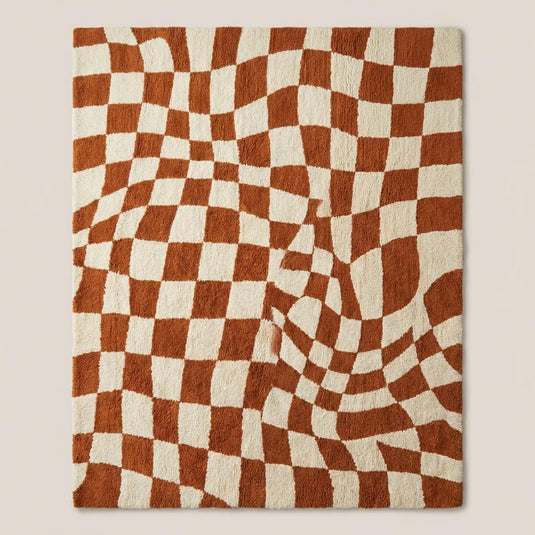 Translation missing: es.Close-up of plush hand-tufted wool pile showing thick texture, dense fibers, and soft high-pile craftsmanship detail