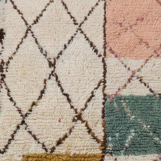 Translation missing: es.Modern Moroccan Rug – Colorful Geometric Shag, Boho Area Carpet 9x12