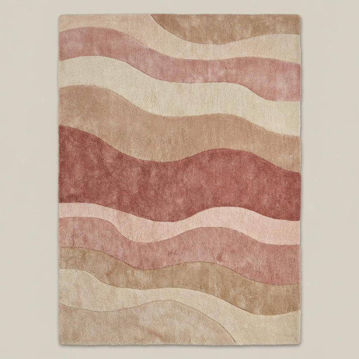 Translation missing: es.Modern Wave Pattern Pastel Area Rug Wavy Stripes Living Room Carpet