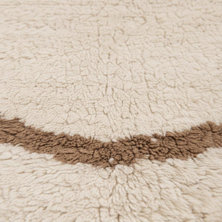 Translation missing: es.Moroccan Shag Rug – Cream High Pile, Wavy Berber Design