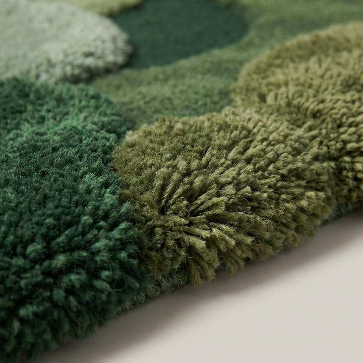 Translation missing: en.Moss Rug Hand Tufted Green Abstract Area Rug