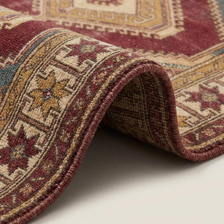 Translation missing: es.Oushak Style Hand Knotted Wool Area Rug with Geometric Medallions