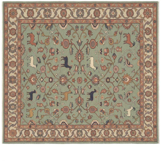 Translation missing: es.Persian Folk Art Wool Area Rug Traditional Floral