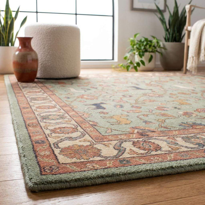 Translation missing: es.Persian Folk Art Wool Area Rug Traditional Floral