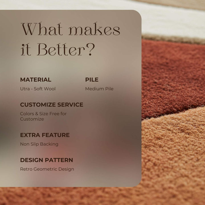 Translation missing: en.Retro 70s Geometric Wave Rug: Mid-Century Modern Accent Rug