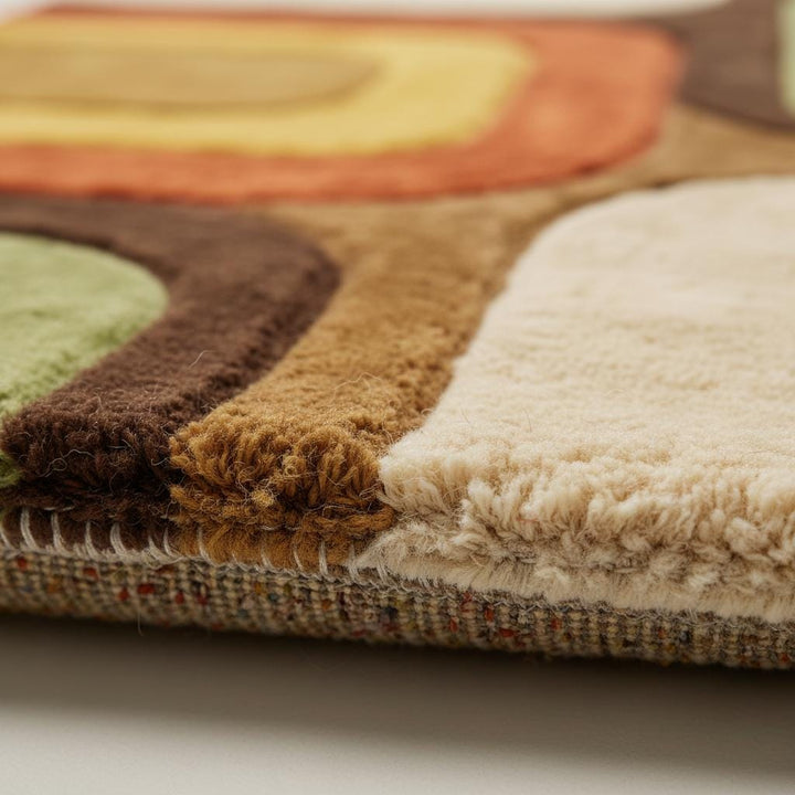 Translation missing: en.Retro Geometric Area Rug, Mid Century Modern Decor